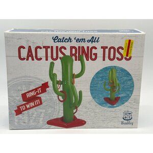 Wembley Inflatable Cactus Ring Toss Game With 4 Rings Great For Parties Easy Set